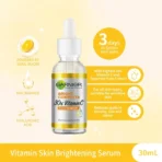 Garnier Bright Complete Vitamin C Serum 30mL - Reduces Dark Spots in 3 Days, Fast-Absorbing, Sensitive Skin-Friendly, - Image 3