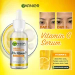 Garnier Bright Complete Vitamin C Serum 30mL - Reduces Dark Spots in 3 Days, Fast-Absorbing, Sensitive Skin-Friendly,
